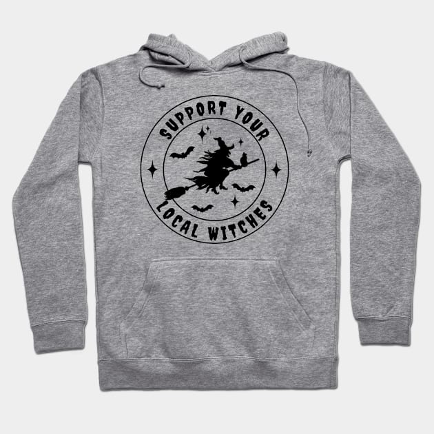 Support Your Local Witches Hoodie by valentinahramov